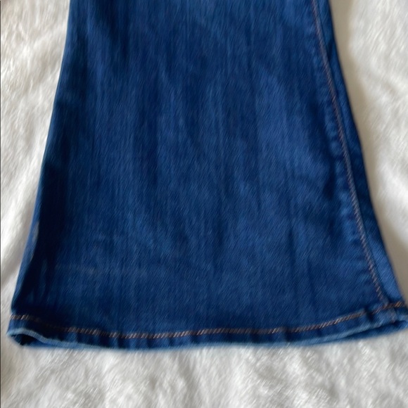 Blue Flare Wide Leg Jeans with Classic Indigo Wash re - Picture 9 of 11